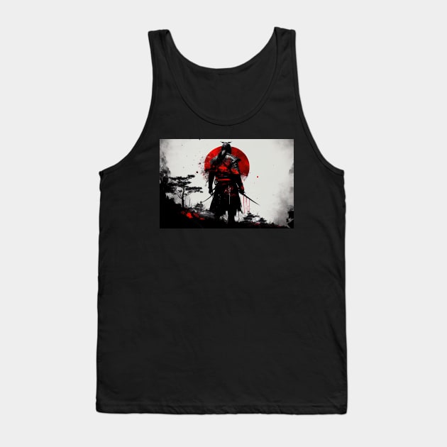 This Samurai Only Fights For Honor Tank Top by JoeBurgett